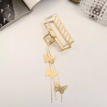 Крабик для волос «Анрия», прямой, 715 см, золото