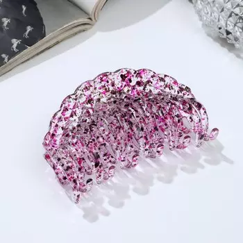 Краб для волос «Бетуль», сетка, 9 см, МИКС