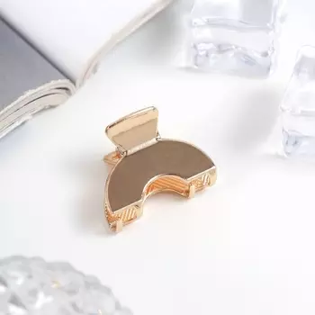 Крабик для волос «Брианна», дуга, 2 см, золото