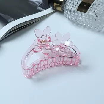 Краб для волос «Бриджит», цветы, 9 см, МИКС