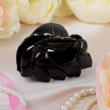 Краб для волос "Черный" 8 см ветер