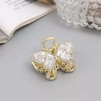 Крабик для волос «Дороти», бабочка, 4 см, золото