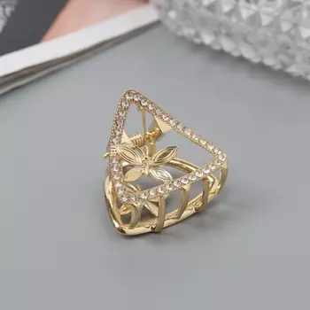 Крабик для волос «Флоранс», уголок, 3.5 см, золото