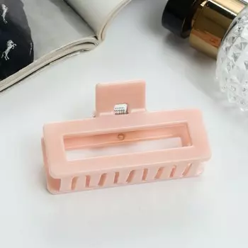 Краб для волос «Фрида», прямой, 7 см, МИКС