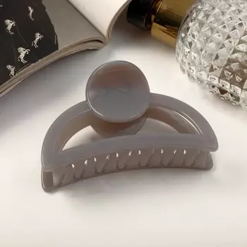 Крабик для волос «Глянец», дуга круг люкс, 9 см, МИКС