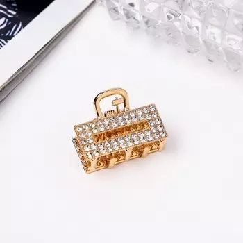 Краб для волос «Грейс», прямой, 2.5 см, золото