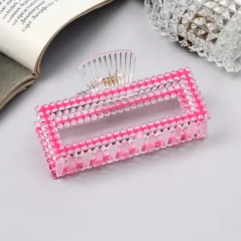 Крабик для волос «Хелен колор», прямой, 9 см, МИКС