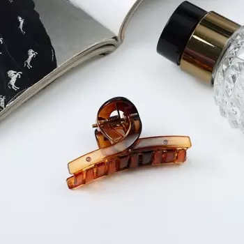 Краб для волос «Эстер», петля, 5 см, МИКС