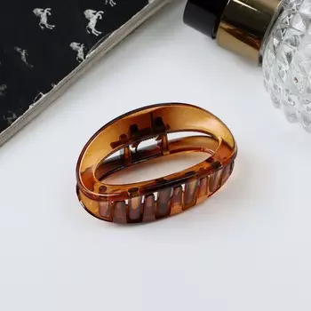 Краб для волос "Эвелин" овал, 5 см, микс