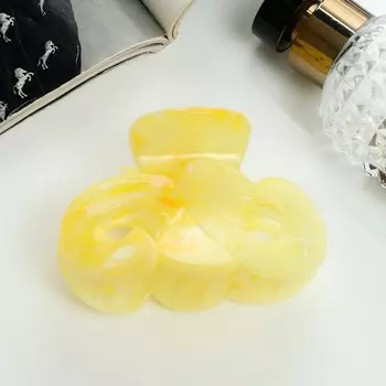 Краб для волос «Юния», завитки, 8.5 см, МИКС