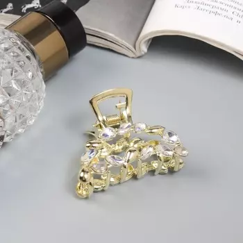 Крабик для волос «Кэли», дуга, 5 см, золото