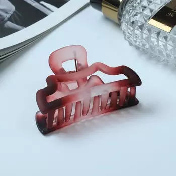 Крабик для волос «Кэнди», матовый дуги, 7 см, МИКС