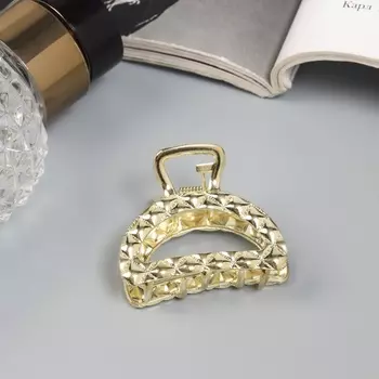 Крабик для волос «Карэн», дуга, 4 см, золото