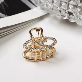 Краб для волос «Киара», 2.5 см, золото