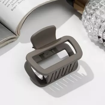 Краб для волос «Матовый», прямой мини, 5 см, МИКС