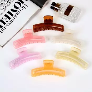 Краб для волос "Милица" прямой дуга, 10,5 см, микс