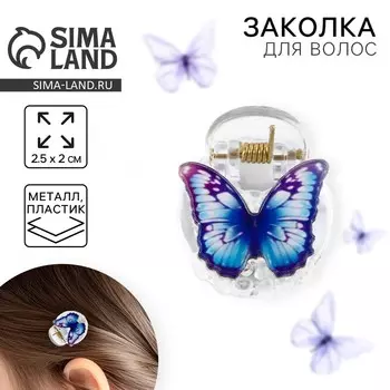 Краб для волос «Нежность», 2.5 х 2 х 2 см