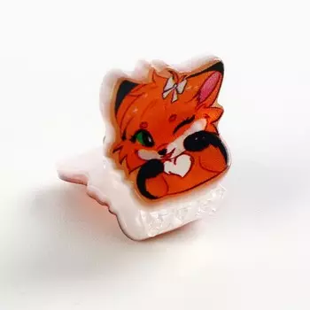 Краб для волос «Милый лисёнок», 1,8 х 2 см