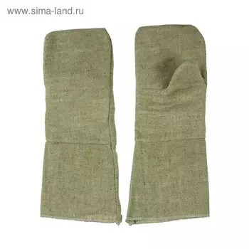 Рукавицы брезентовые, ОП2 плотность 480, зелёные, Greengo