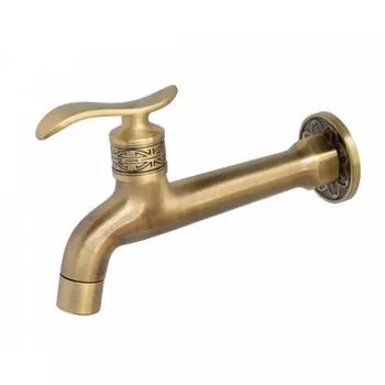 Кран на одну воду Bronze de Luxe 21599/1, однорычажный, насадка рассекатель, латунь, бронза