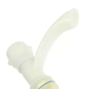 Кран на одну воду ZEIN Z2023, круглая ручка, пластик, короткий излив, цвет «рисовый»