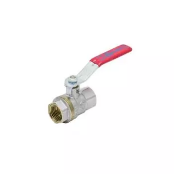 Кран шаровой Aquasfera Euro 1001-01, 1/2", PN 40, внутренняя резьба, рычаг, латунь, никель