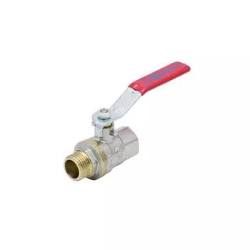 Кран шаровой Aquasfera Euro 1003-06, 2", PN 16, внутренняя/наружная резьба, рычаг, никель