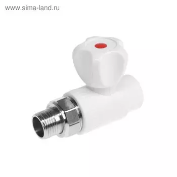 Кран шаровой для радиатора OTMO, 201/2", прямой, наружная резьба