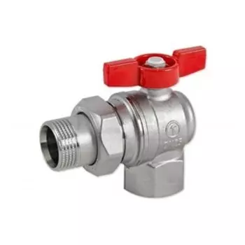 Кран шаровой Giacomini R789, 3/4", с американкой, угловой