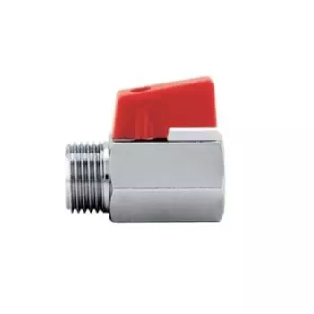 Кран шаровой ITAP MINI 126, 3/8", наружная/внутренняя, неполнопроходной, рычаг, никел латунь