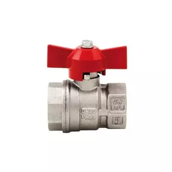 Кран шаровой ITAP VIENNA 118, 3/4", внутренняя резьба, муфтовый, бабочка, никелированная лат