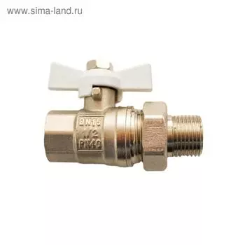 Кран шаровой STI, 1", с американкой