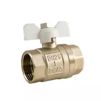 Кран шаровой STI, 1", внутренняя/внутренняя, бабочка