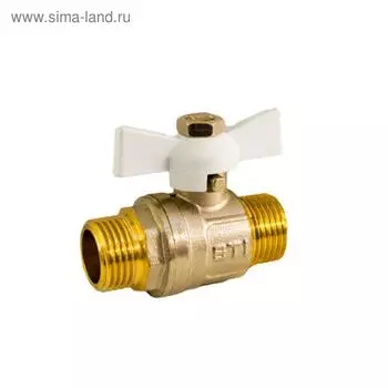 Кран шаровой STI, 3/4", наружная/наружная, бабочка