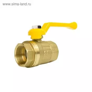Кран шаровой STI ГАЗ, 3/4", внутренняя/внутренняя, рычаг, для газа
