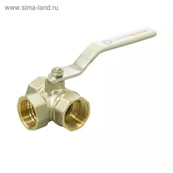 Кран шаровой "СТМ" СТАНДАРТ, 3/4", трехходовой, тип L, рычаг