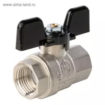 Кран шаровой STOUT SVB-0002-000015, полнопроходной, 1/2", внутренняя резьба, бабочка