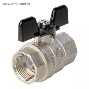 Кран шаровой STOUT SVB-0002-000020, полнопроходной, 3/4", внутренняя резьба, бабочка