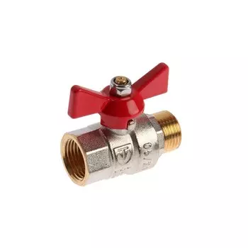 Кран шаровой Valtec base, внутренняя/наружная резьба 1/2", бабочка