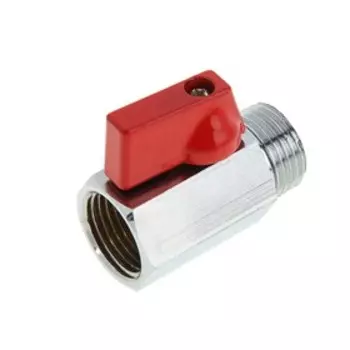 Кран шаровой Valtec MINI, 1/2" внутренняя/наружная, хромированный