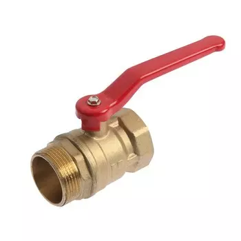 Кран шаровой, внутренняя/наружная резьба 1 1/4", ручка