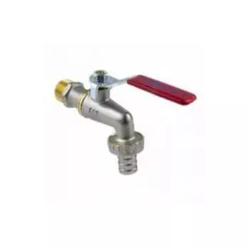 Кран водоразборный Aquasfera 1019-02, 3/4", со штуцером, рычаг, латунь