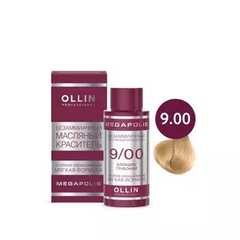 Краситель для волос Ollin Professional Megapolis, безаммиачный, масляный, тон 9/00
