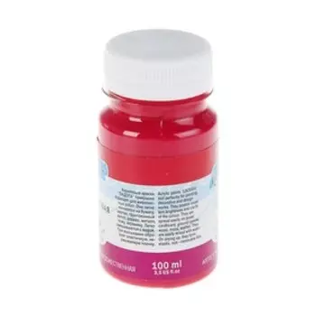 Краска акриловая художественная в банке 100 мл, ЗХК "Ладога", карминовая, 2227319