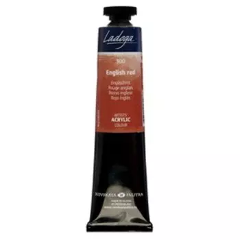 Краска акриловая художественная в тубе 46 мл, ЗХК "Ладога", английская красная, 2204300
