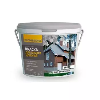 Краска для крыш и цоколей, 15 кг, цвет белый