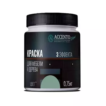 Краска для мебели и дерева «Пряный эвкалипт», полуглянцевая, 0.75 кг