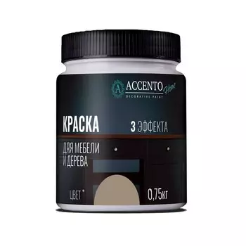 Краска для мебели и дерева «Светлый хаки», полуглянцевая, 0.75 кг