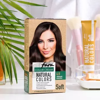 Краска для волос FARA Natural Colors Soft 303 темный каштан, 116 г