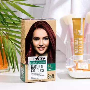 Краска для волос FARA Natural Colors Soft 324 темный рубин, 116 г